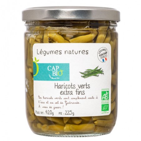 HARICOTS VERTS EXTRA FINS 46CL 225G BIO