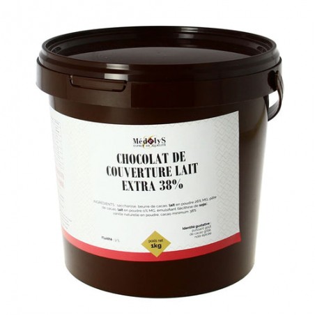 COUV LACTEE EXTRA 38% MEDE 1KG PALETS