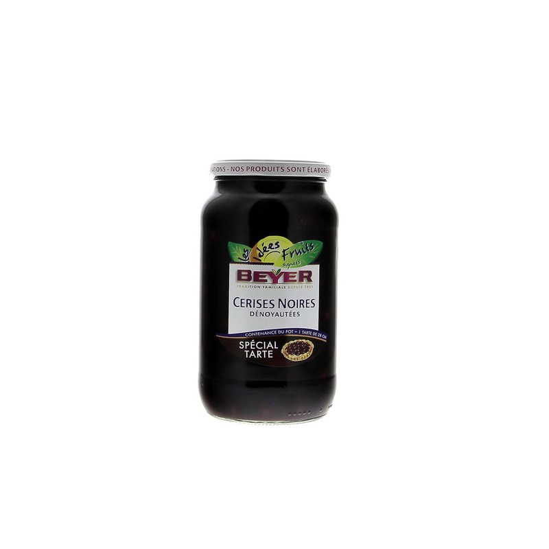 CERISES NOIRES DENOYAUTEES 1 L AU SIROP