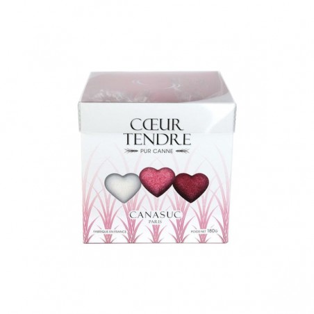 SUCRE COEURS EMB IND CUBE 180G