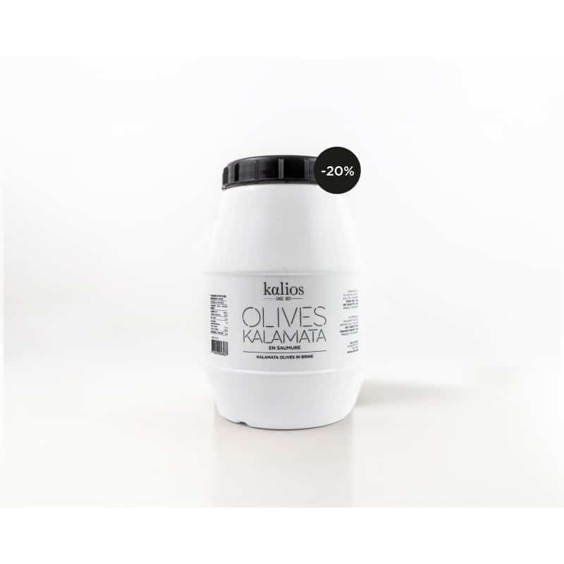 Olive Kalamata au naturel denoyautées KALIOS 2kg