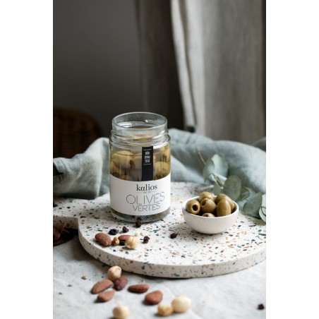 Olives vertes au naturel denoyautées Kalios 2kg