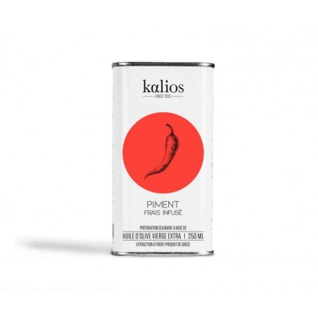 Huile d'olive infusée piment KALIOS - 25cl