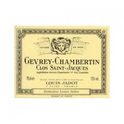 Gevrey Chambertin 1er Cru " Clos St Jacques" Jadot 1er Cru 2018 75 cl