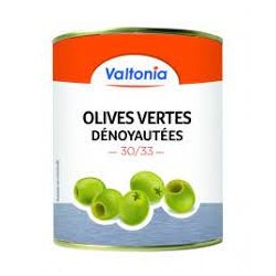 OLIVES VERTES DENOYAUTEES 4/4 CAL 30/33
