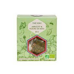 Thé Vert Abricot et Fleurs de Miel - 20 sachets mousseline